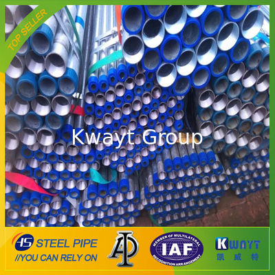 hot dip galvanized steel pipe threaded on both ends