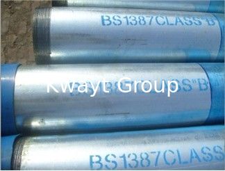 threaded galvanized steel pipe with sockets and caps